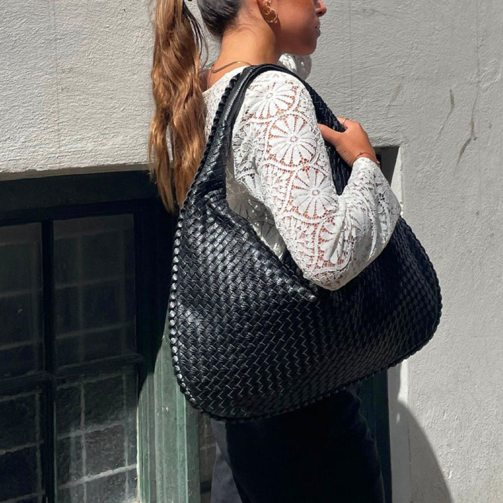 WeaveLux Bag - Elegant Woven Women's Shoulder Bag