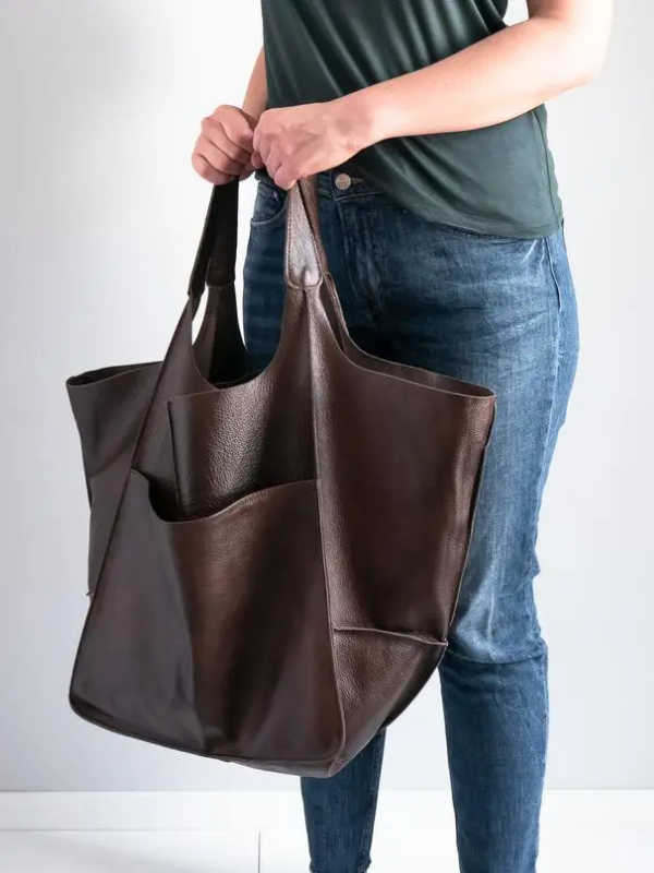 Maxine Tote - PU Leather Beach Bag