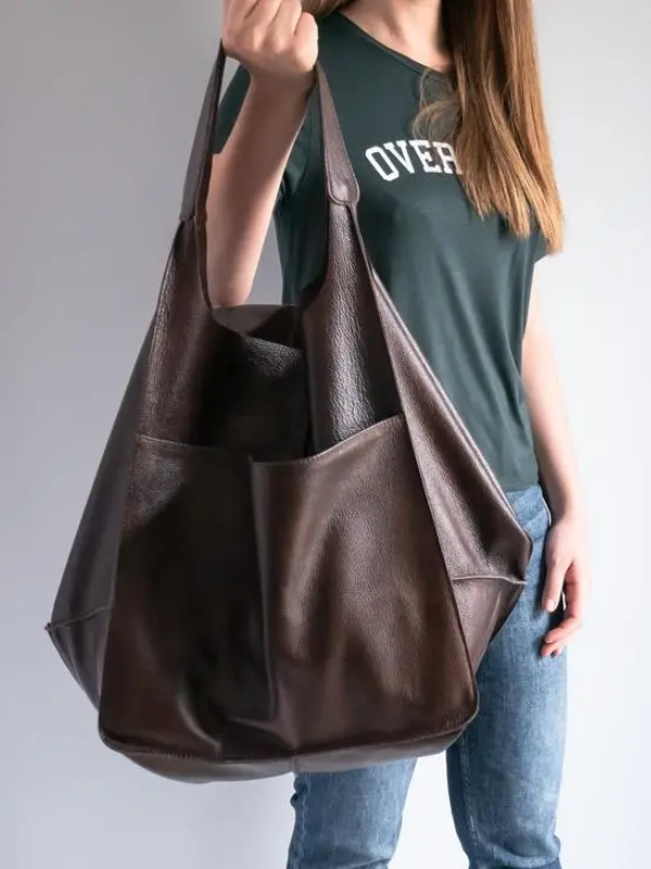 Maxine Tote - PU Leather Beach Bag