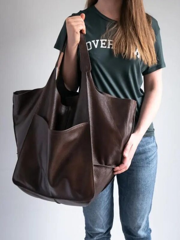 Maxine Tote - PU Leather Beach Bag