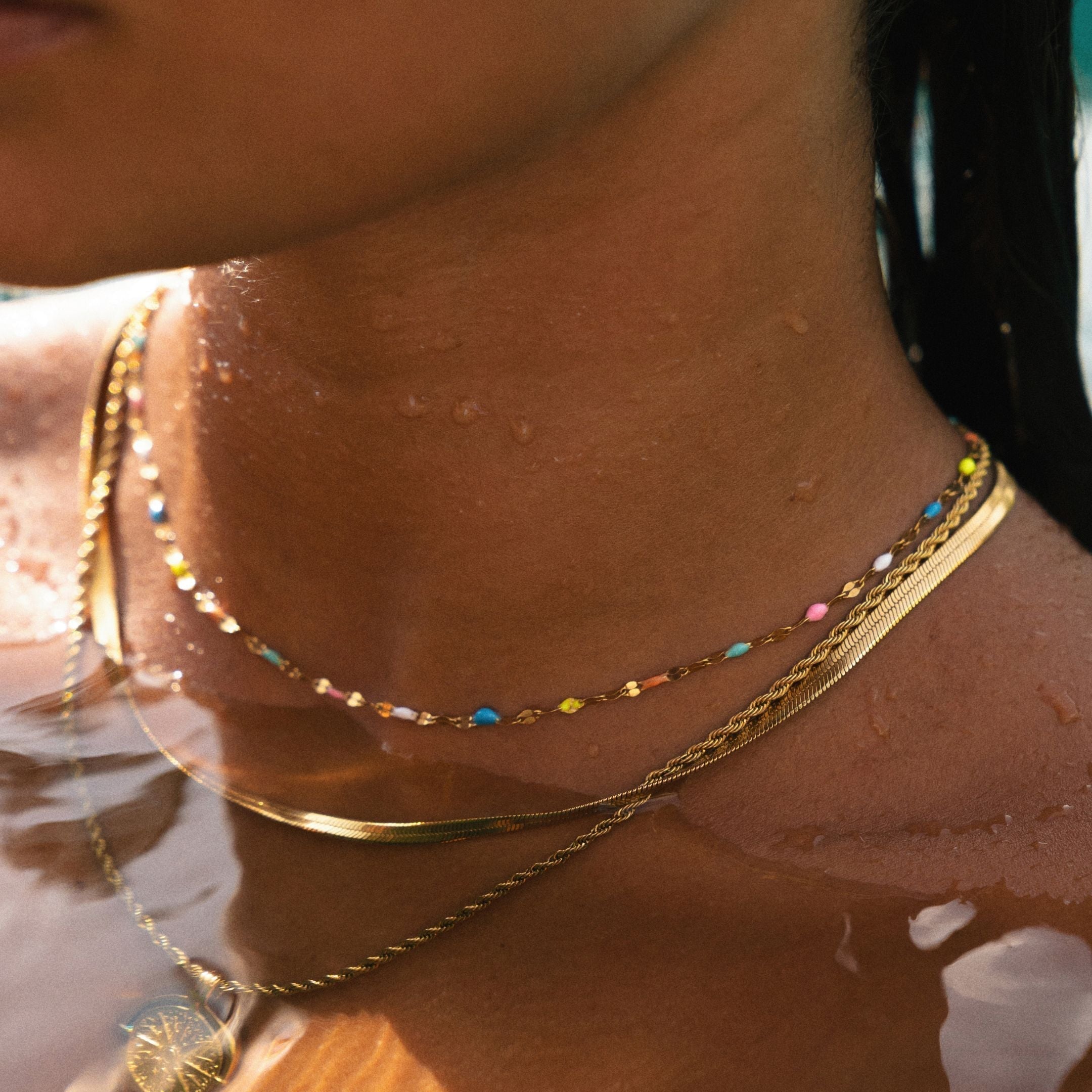 Selina - Rainbow Enamel Choker for Women