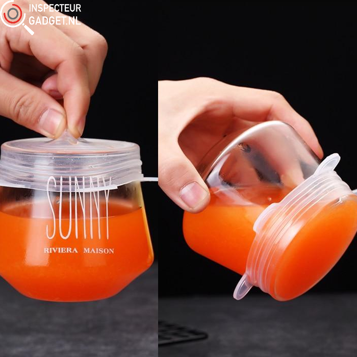 Silicone Food Covers - Reusable Stretch Lids Set