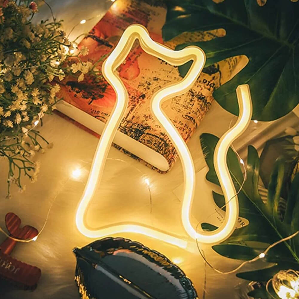 Kitty Neon Lamp - Trendy LED Mood Light