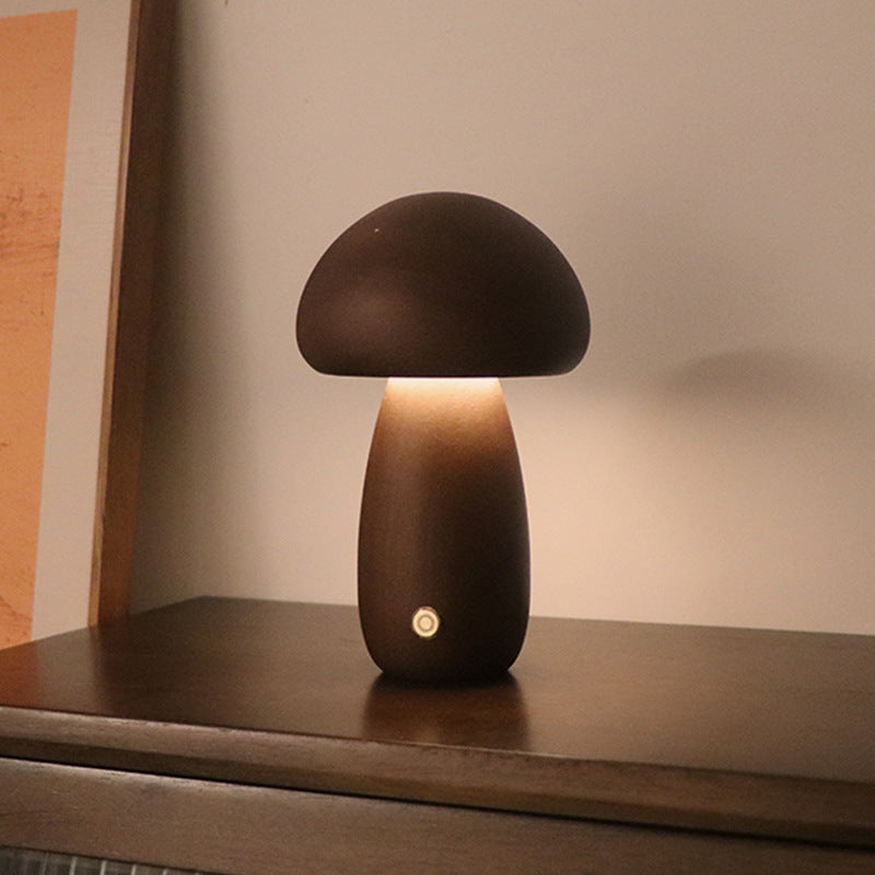 Mushroomlight - Wireless Wooden LED Night Light