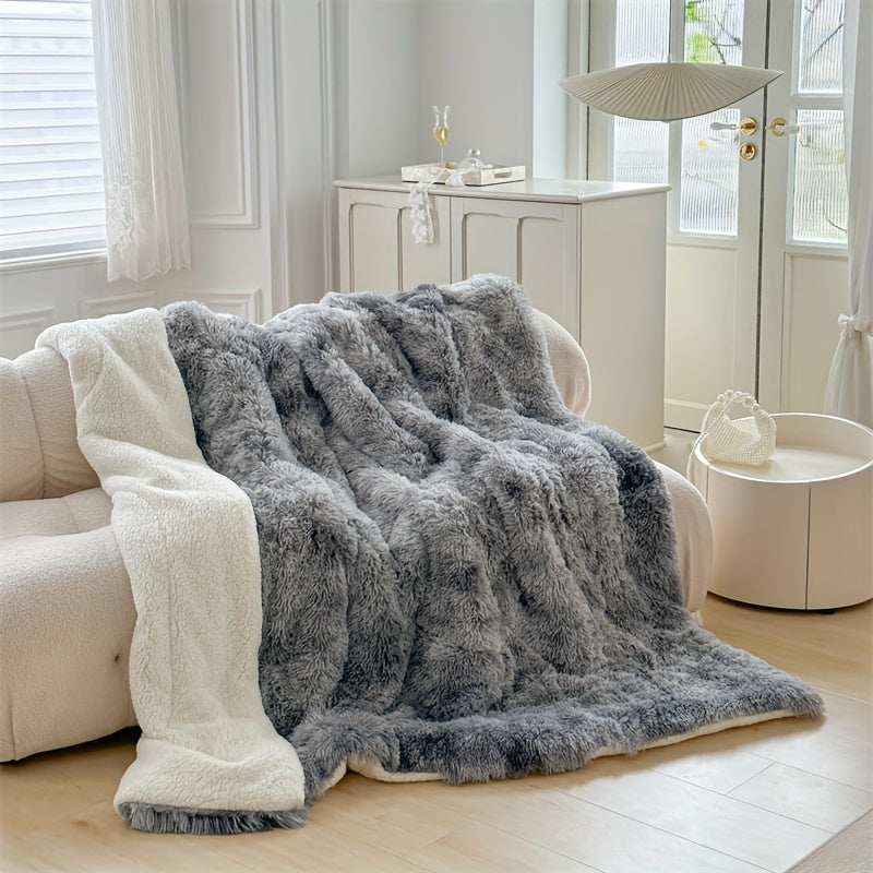 Thick Lambswool Blanket - Warm & Elegant