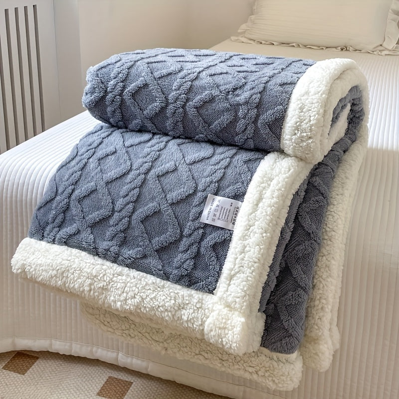Reversible Fleece Blanket - Cozy Warm Comfort