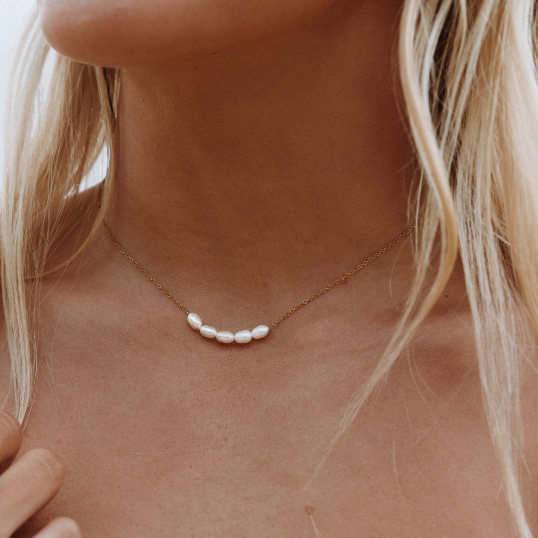 Celina - Necklace with Luxe Freshwater Pearls for Women