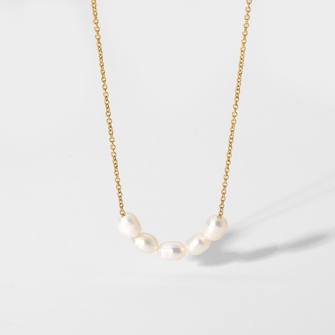 Celina - Necklace with Luxe Freshwater Pearls for Women