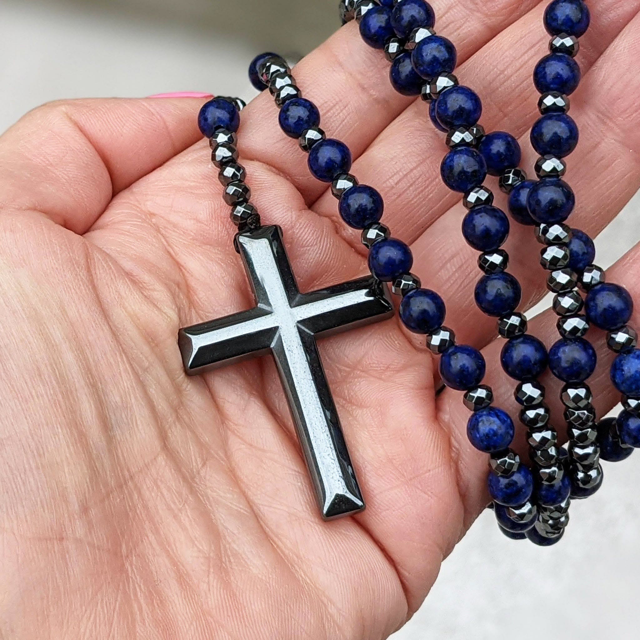 Orion - Tiger Eye Rosary Necklace