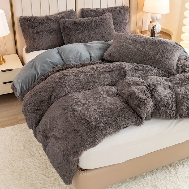 Ultra-Soft Plush Duvet Cover Set - Zipped