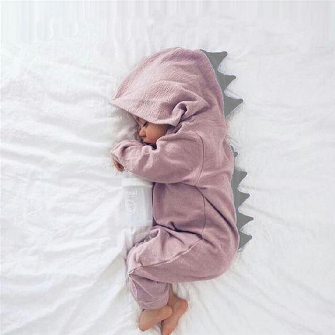 DinoDream - Cute Hooded Baby Romper