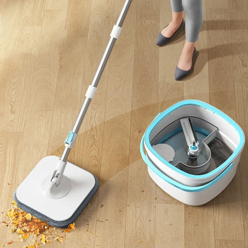 Spin Mop & Bucket Set - Hands-Free Wringing