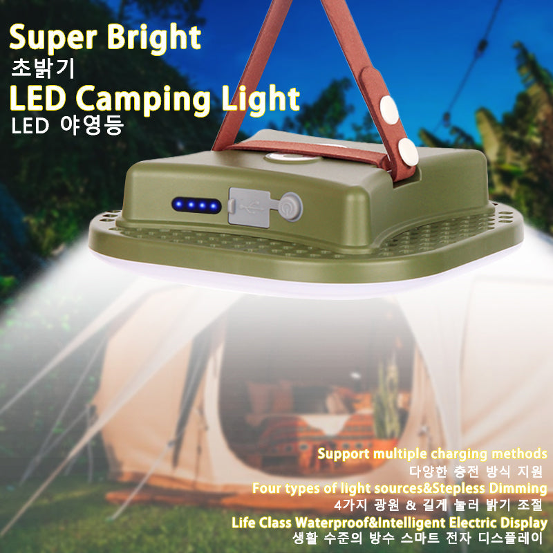 PowerGlow - Rechargeable LED Camping Lantern with Magnetic Base
