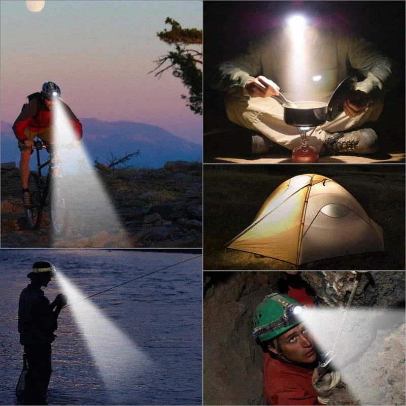 PowerGlow - Rechargeable Waterproof LED Headlamp for Outdoor Adventures