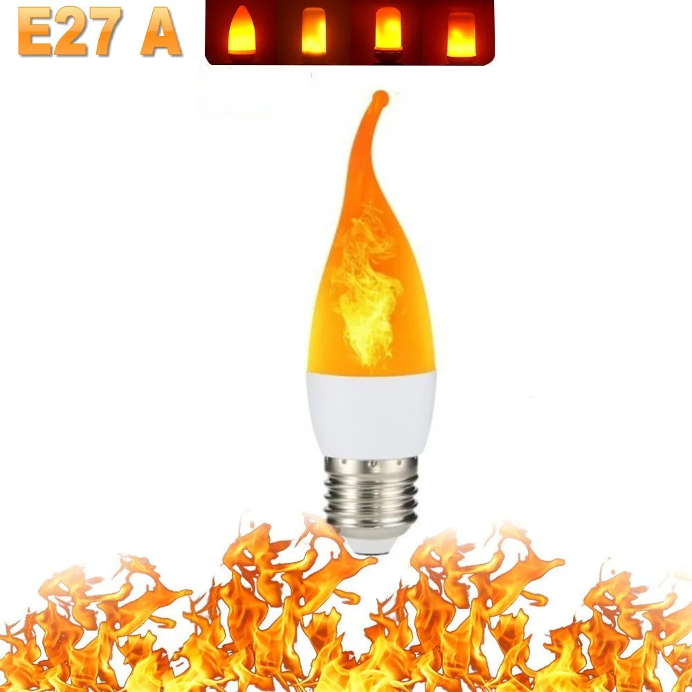 FlameGlow LED Party Lamp - 4 Flame Modes