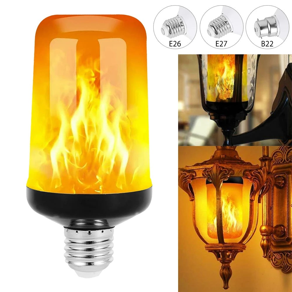 FlameGlow LED Party Lamp - 4 Flame Modes