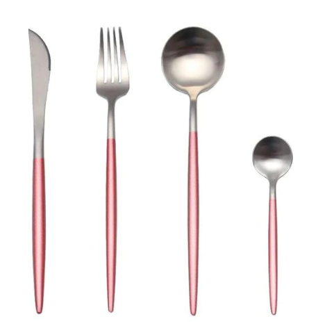 Luxe 24-Piece Gold-Silver Cutlery Set
