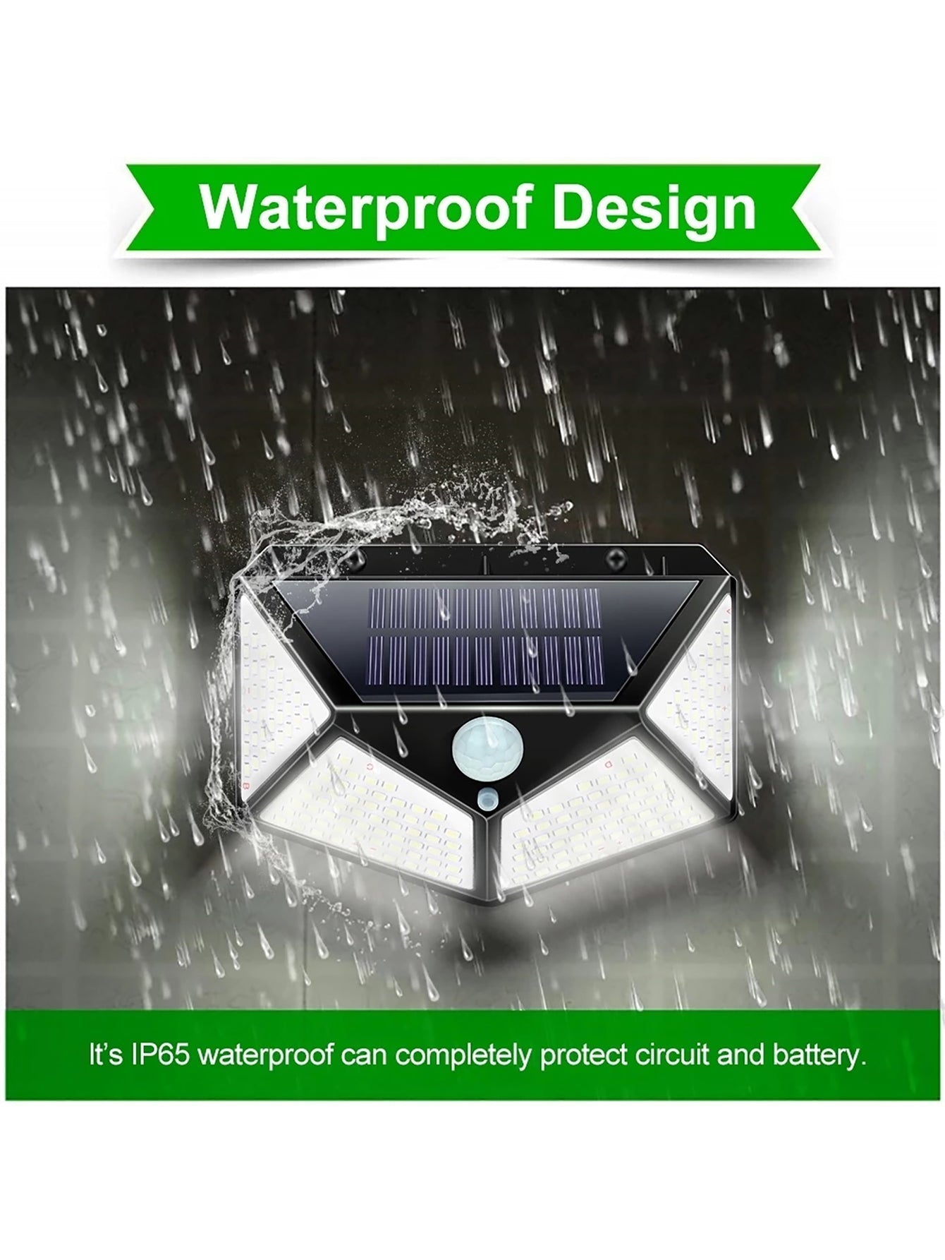 SolarGlow - Waterproof LED Garden Light with Sensor