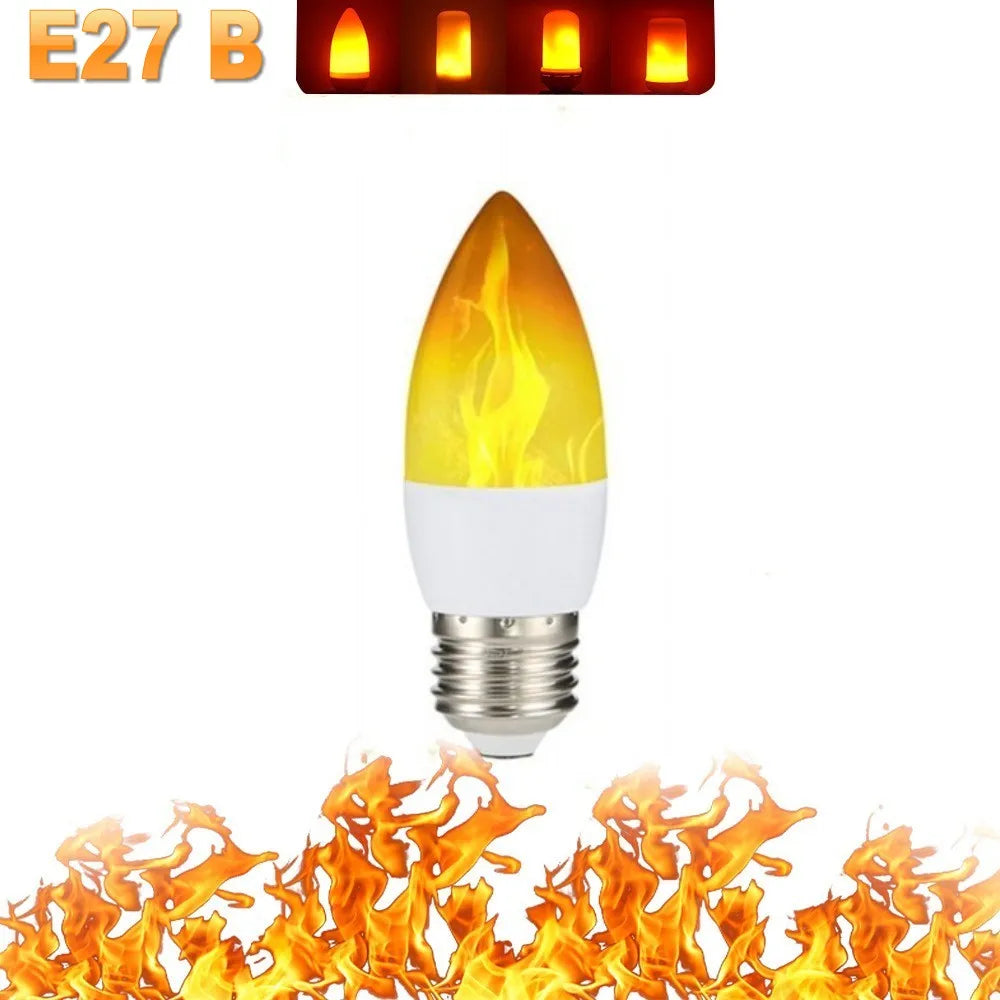 FlameGlow LED Party Lamp - 4 Flame Modes