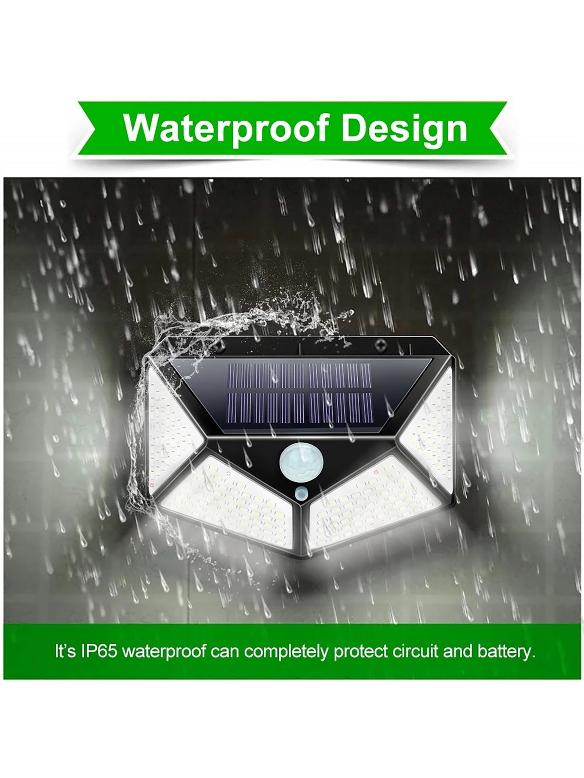 SolarGlow - Waterproof LED Garden Light with Motion Sensor