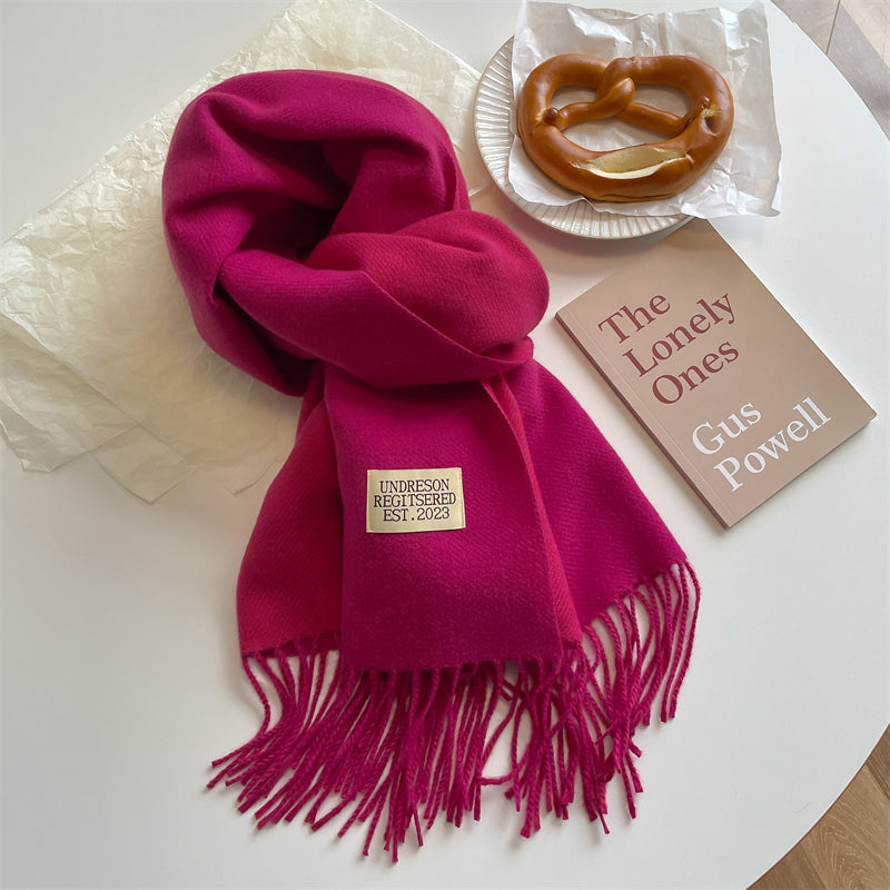LuxeTwist Scarf - Reversible Pashmina Wrap with Tassels