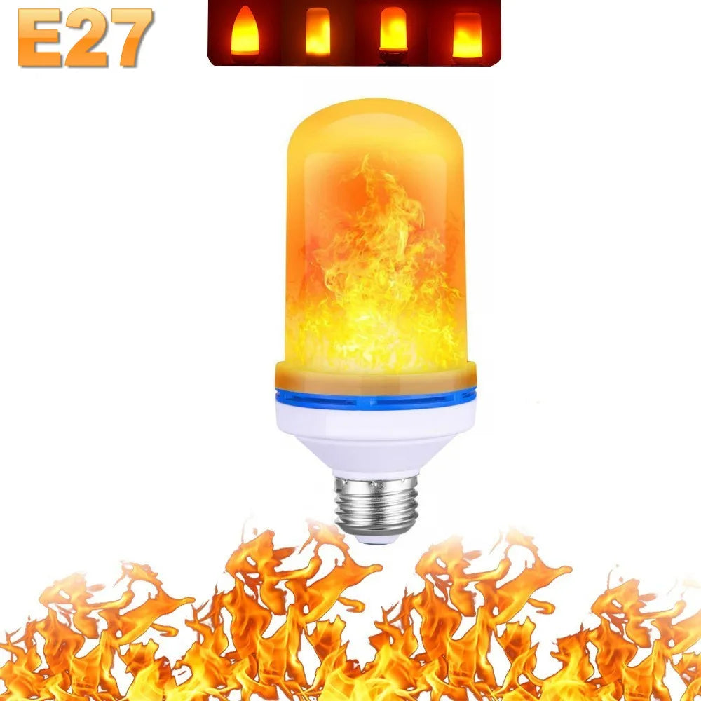 FlameGlow LED Party Lamp - 4 Flame Modes