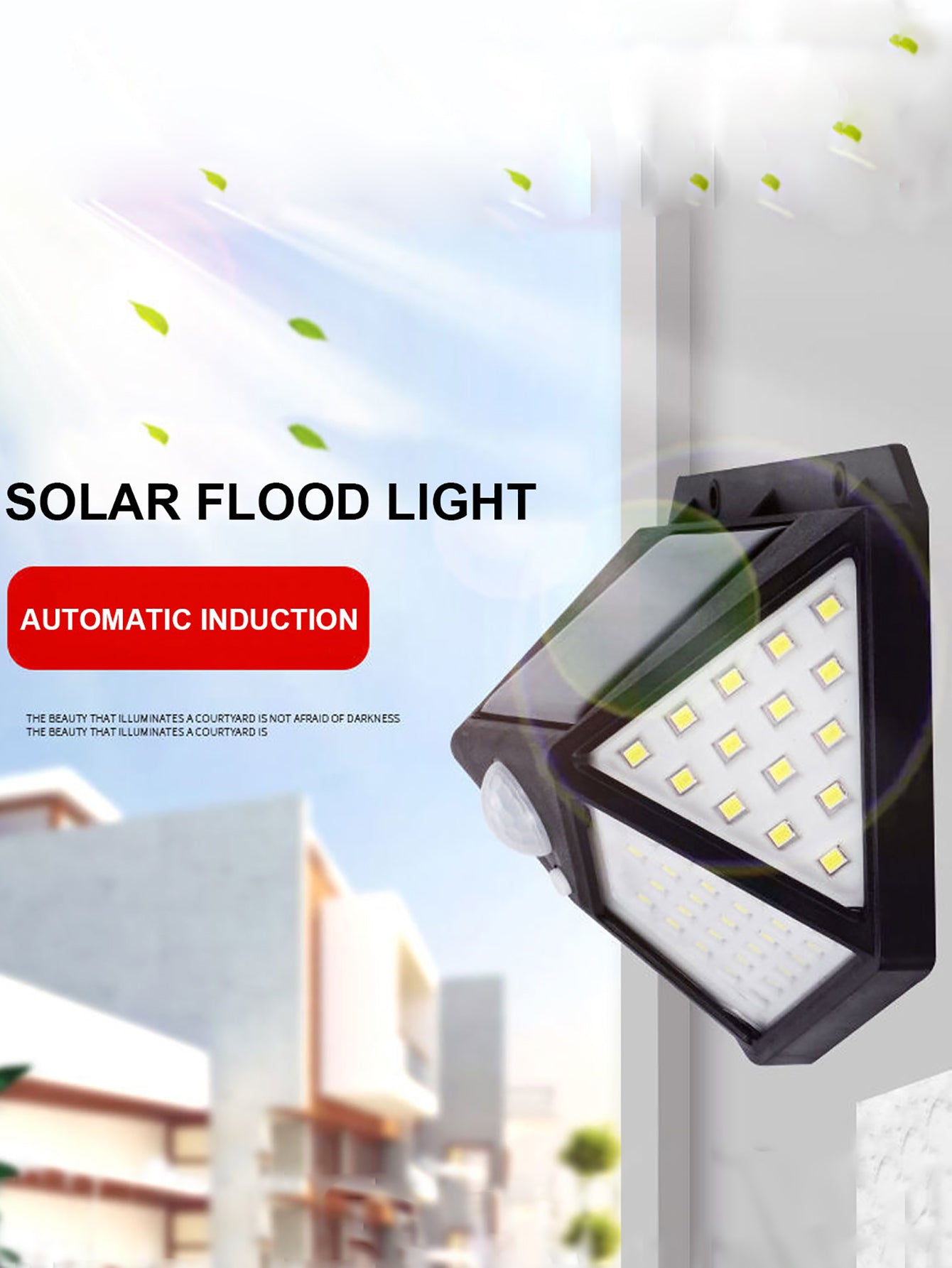 SolarGlow - Waterproof LED Garden Light with Sensor