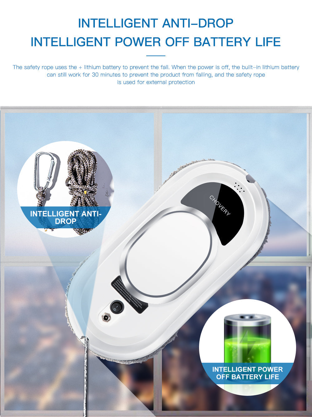 CleanBot - Smart Robot Window Cleaner