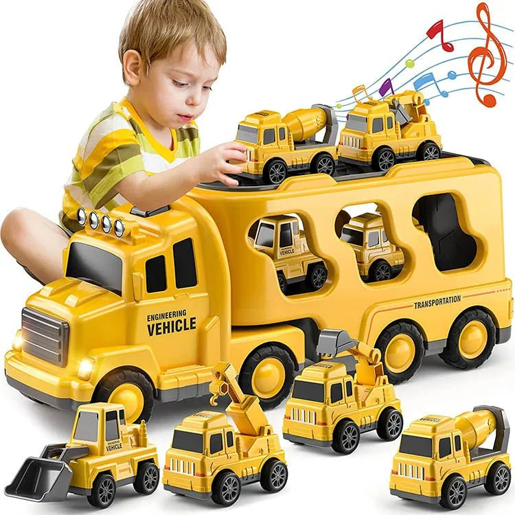 CityBuilder Set - Toy Truck Set with Light & Sound