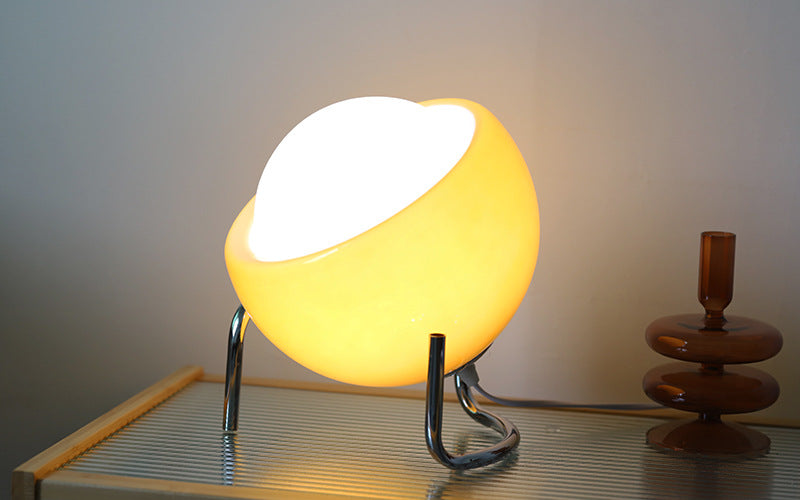 RetroGlow - Scandinavian Glass Table Lamp