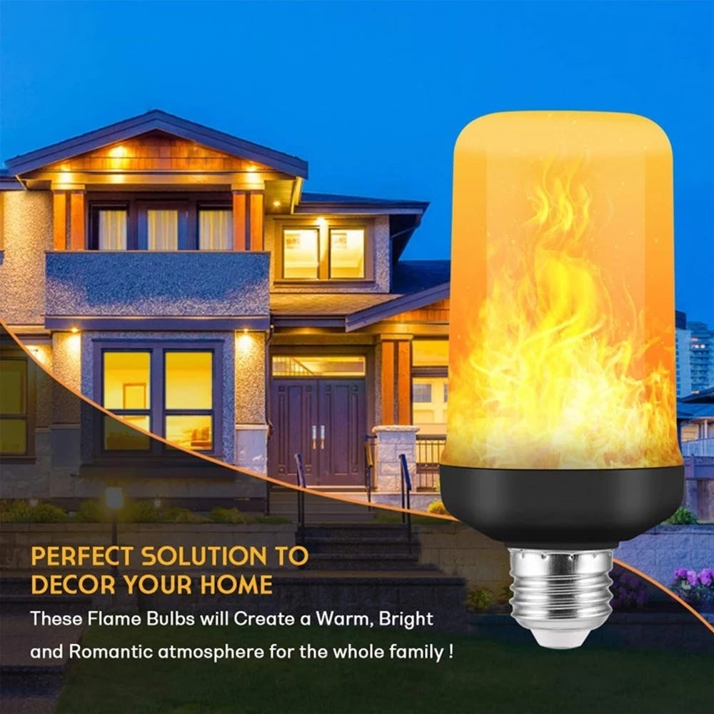 FlameGlow LED Party Lamp - 4 Flame Modes
