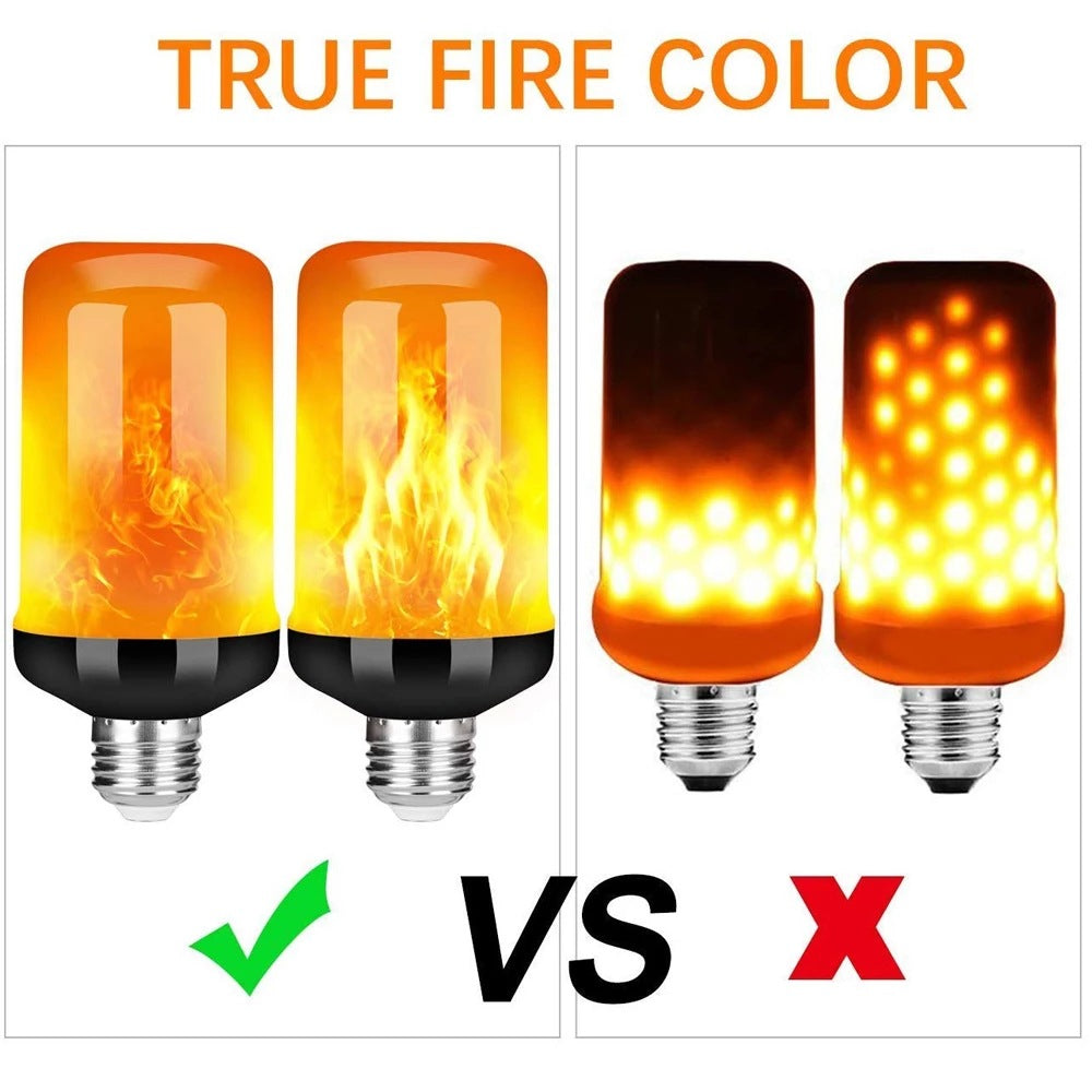 FlameGlow LED Party Lamp - 4 Flame Modes