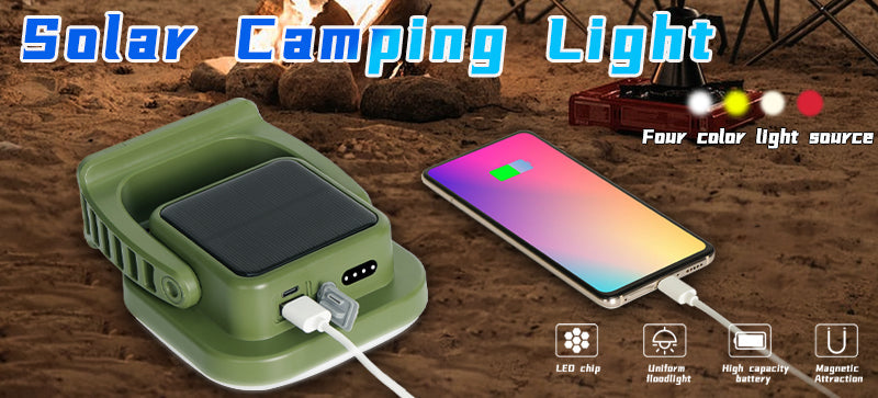 PowerGlow - Rechargeable LED Camping Lantern with Magnetic Base
