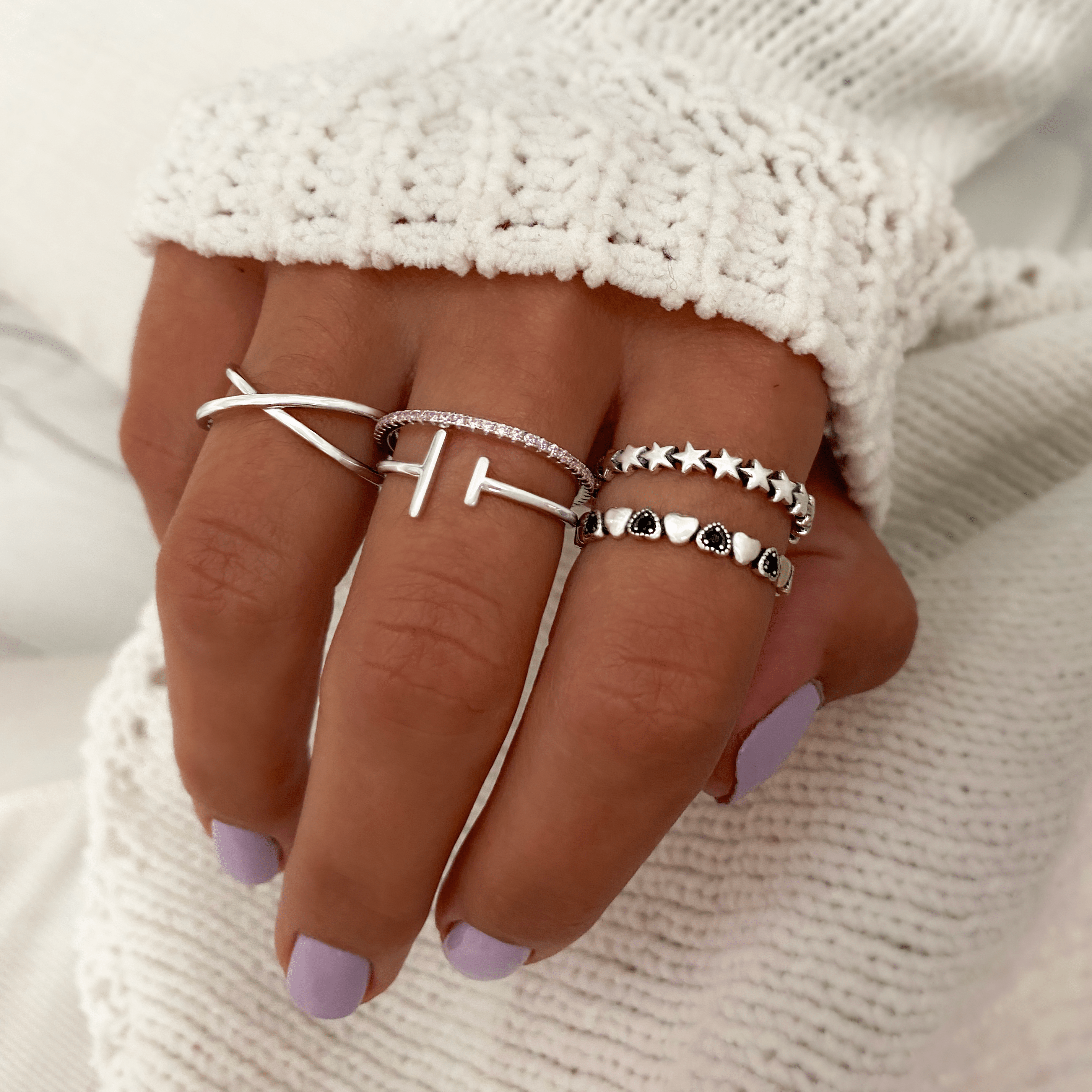 Calindra - Double Cross Ring for Women