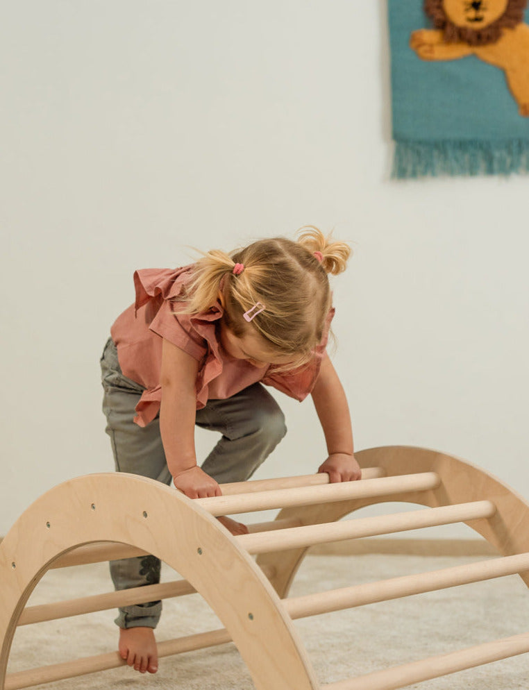 ClimbArc - Handmade Wooden Climbing Arch for Kids