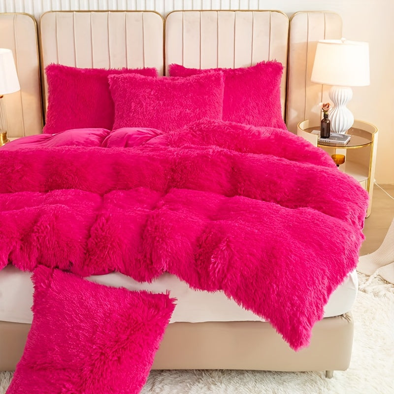 Ultra-Soft Plush Duvet Cover Set - Zipped