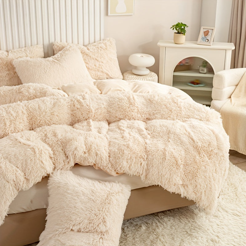 Ultra-Soft Plush Duvet Cover Set - Zipped