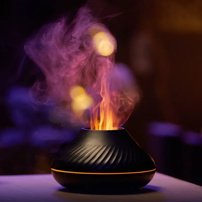 LumoMist - Stylish Aroma Diffuser with Flame Effect