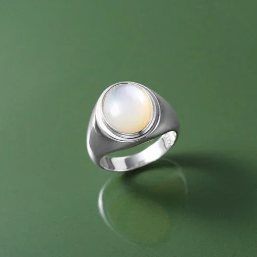 Isla - Pinctada Albina Sterling Silver Ring for Women