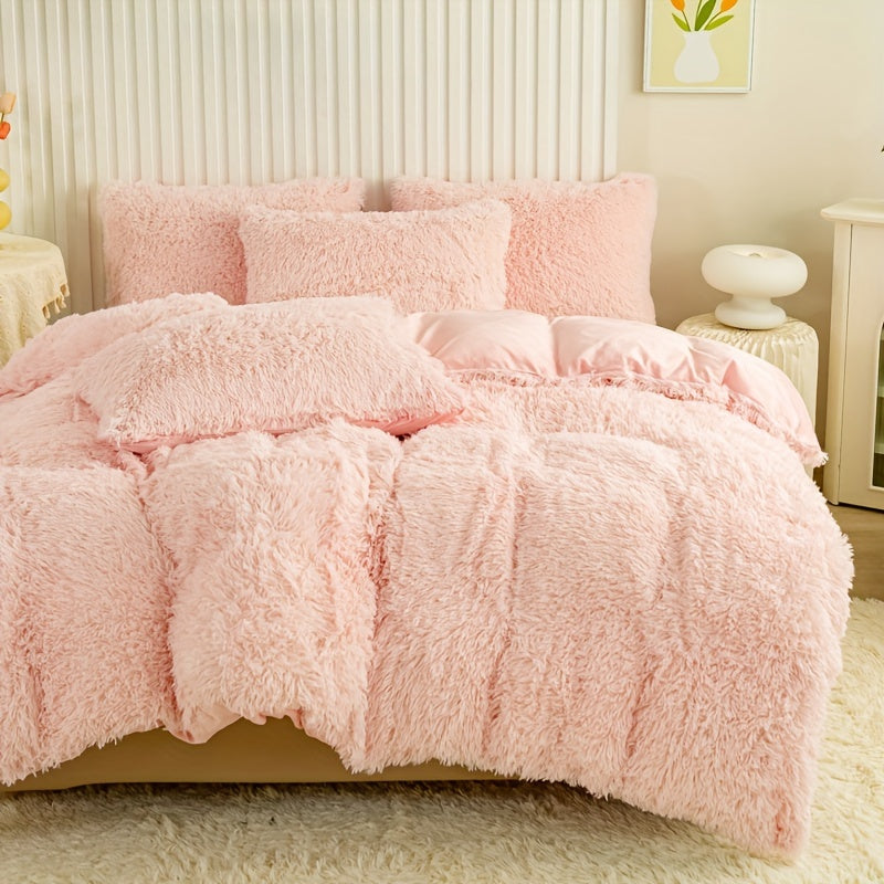 Ultra-Soft Plush Duvet Cover Set - Zipped