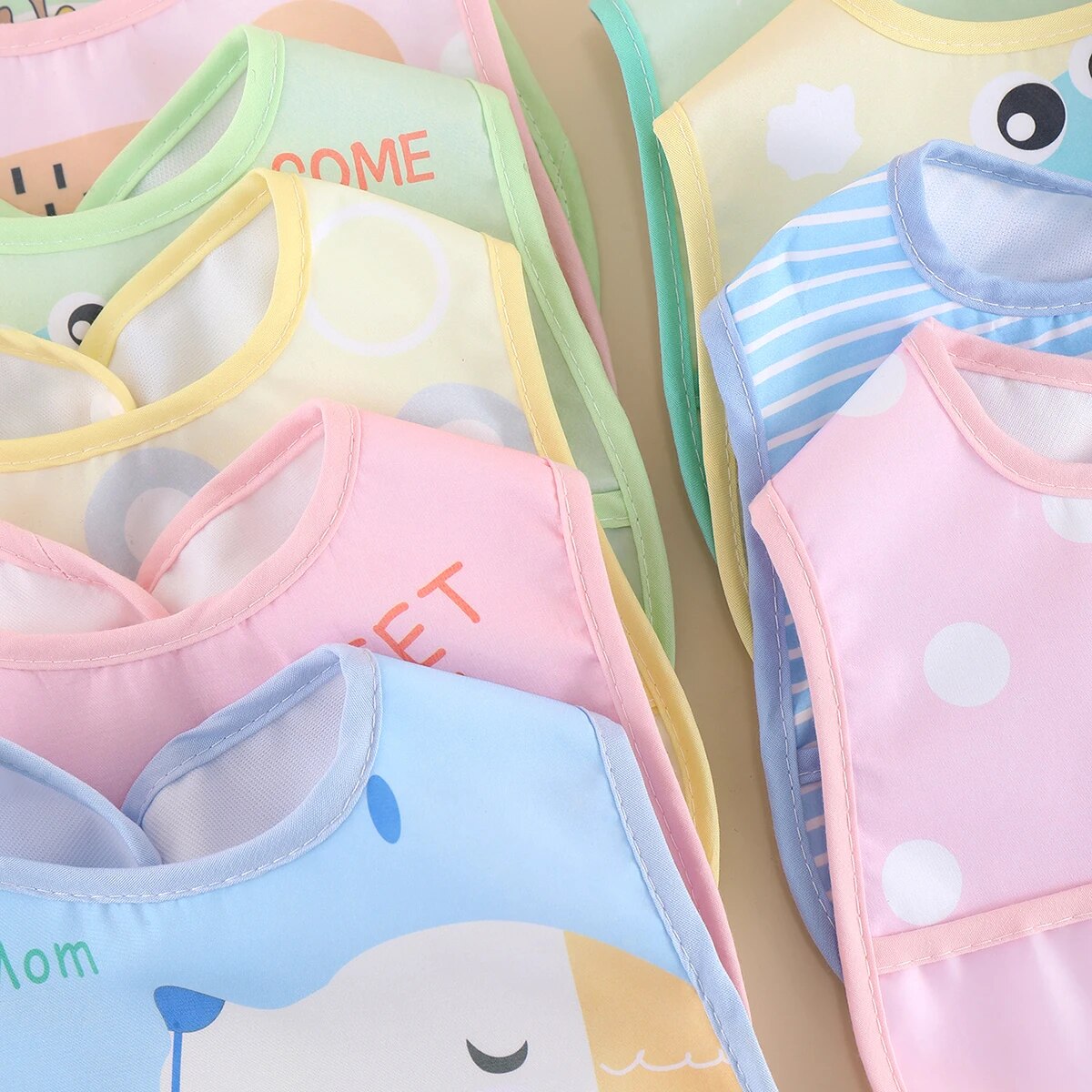 AquaGuard - Adjustable Baby Bibs (Set of 5)