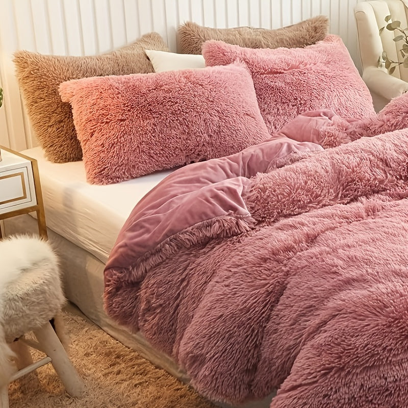 Ultra-Soft Plush Duvet Cover Set - Zipped