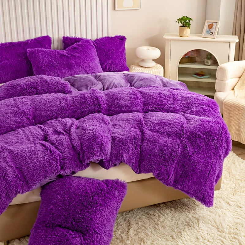 Ultra-Soft Plush Duvet Cover Set - Zipped