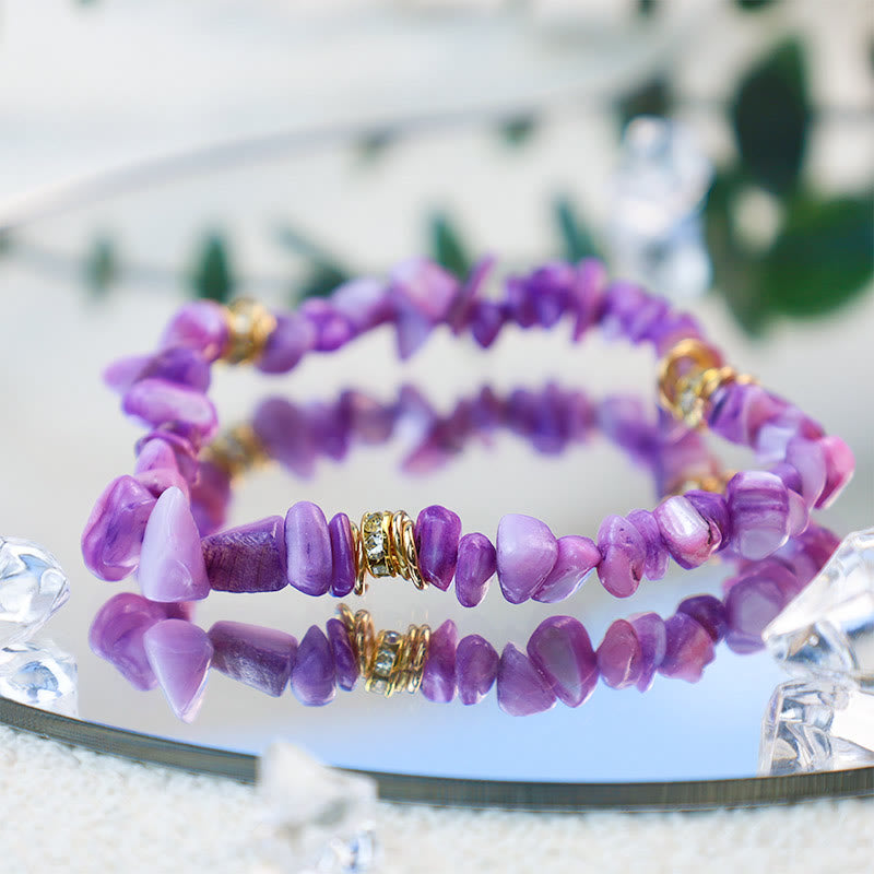 Natural Stone - Crystal Bead Bracelet