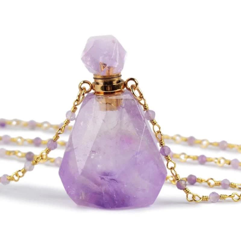 Iris - Crystal Perfume Bottle Necklace for Women