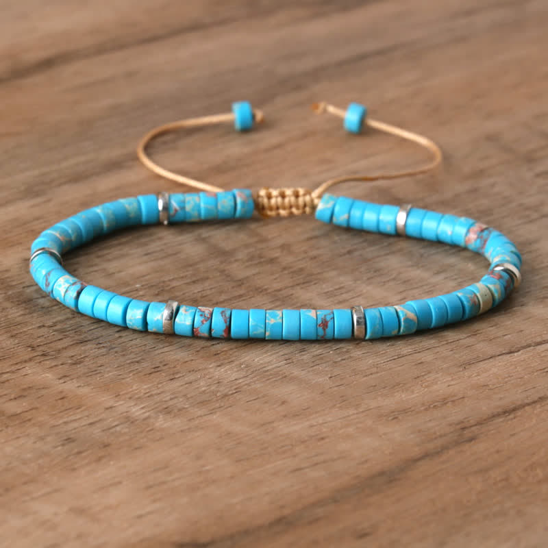 Seraphina - Braided Natural Stone Bead Bracelet for Women