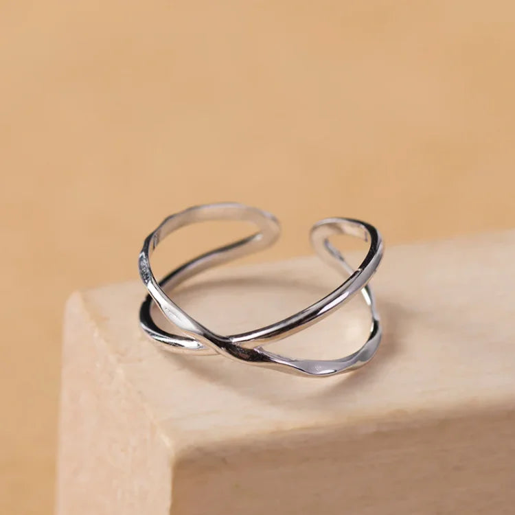 Lina - Adjustable Double Line Ring for Women
