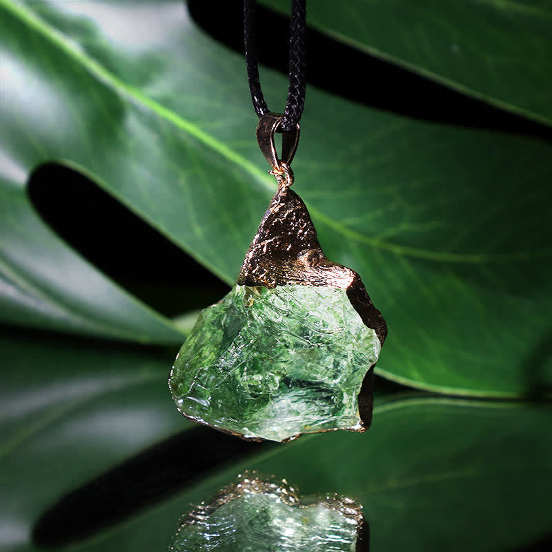 Natural Moldavite - Crystal Necklace