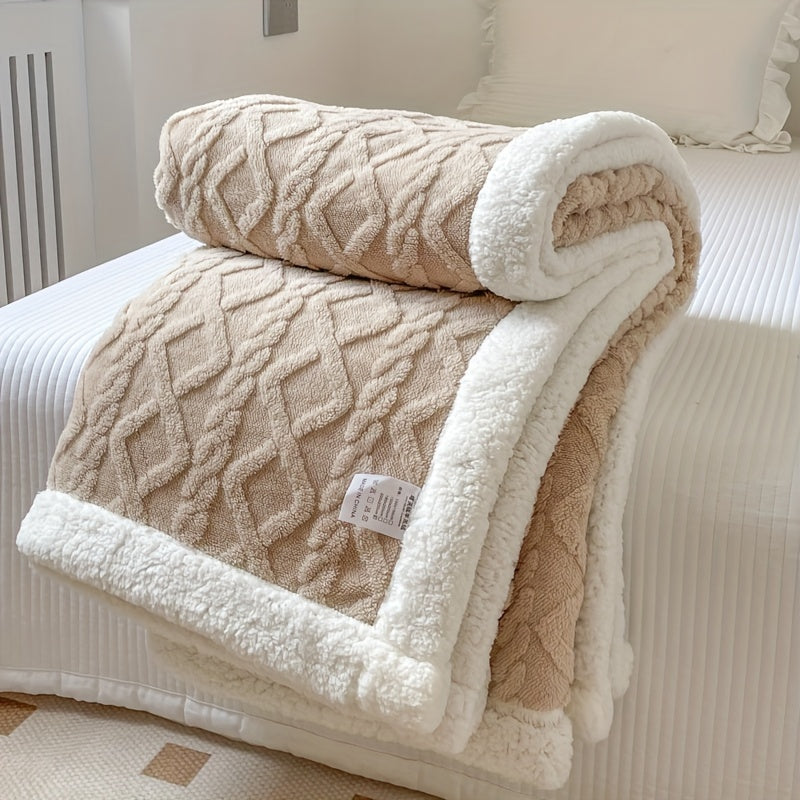 Reversible Fleece Blanket - Cozy Warm Comfort