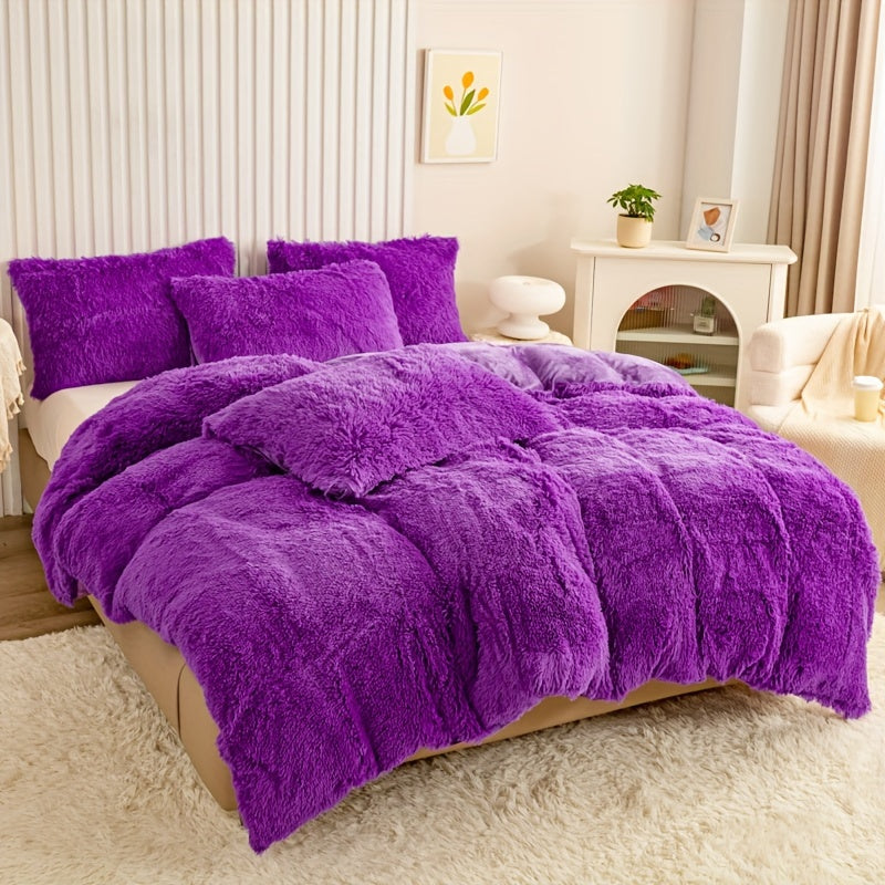 Ultra-Soft Plush Duvet Cover Set - Zipped